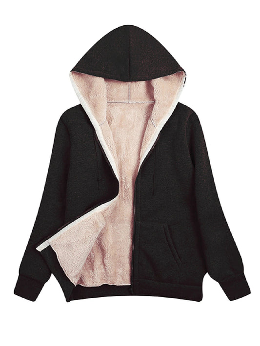 Chaqueta polar cálida para mujer con diseño sencillo y cómodo – SANDRA