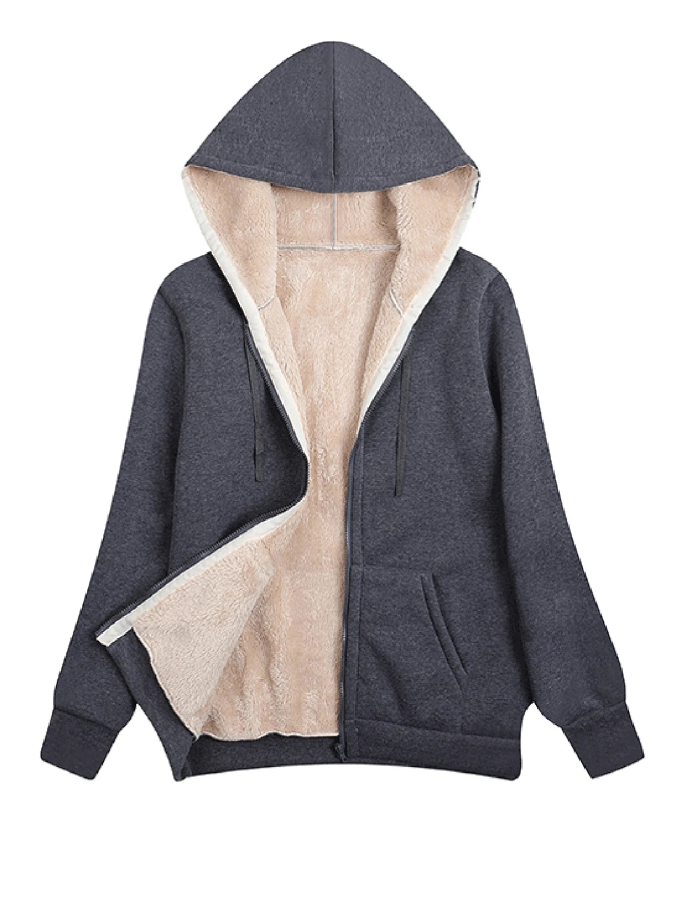 Chaqueta polar cálida para mujer con diseño sencillo y cómodo – SANDRA