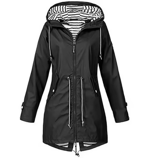 Abrigo Impermeable con Capucha para Mujer – SANDRA