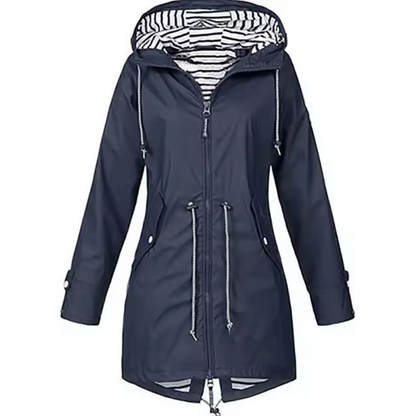Abrigo Impermeable con Capucha para Mujer – SANDRA