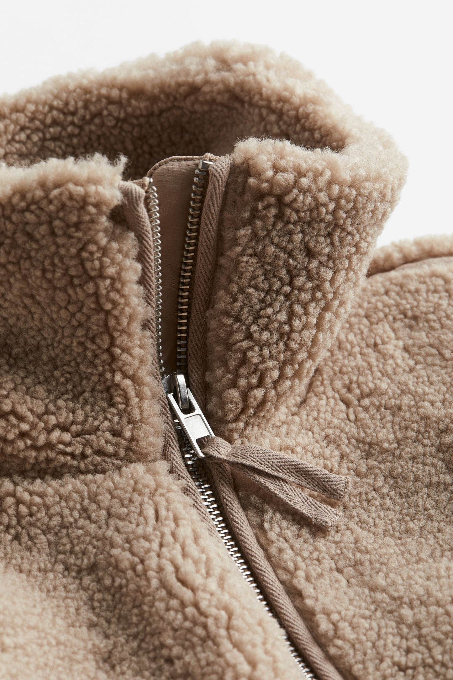 Chaqueta teddy de mujer con cremallera – SARAH