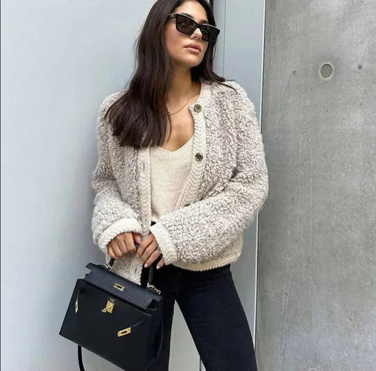 Chaleco de punto para mujer cálido – AIMEE