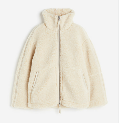 KAREL - Chaqueta de forro polar con cremallera y bolsillos delanteros para hombre