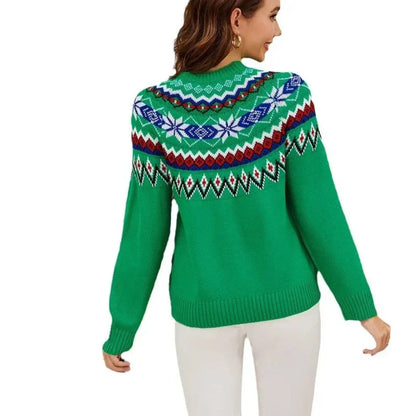 ALMA - Jersey navideño cálido de invierno para mujer