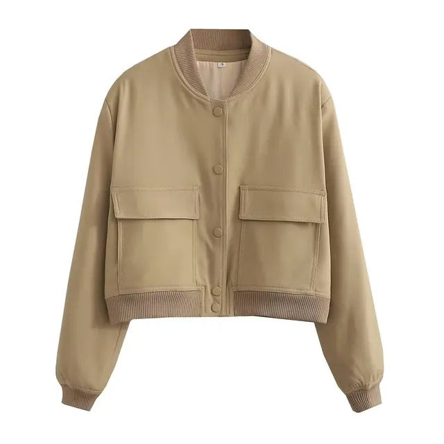Chaqueta bomber para mujer con toque vintage – PAMELA