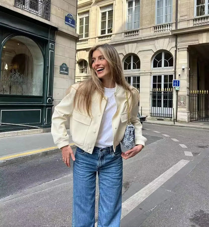 Chaqueta bomber para mujer con toque vintage – PAMELA