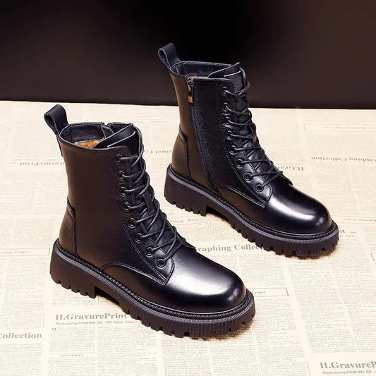 Botas altas con cordones para mujer de estilo moderno – SOPHIE