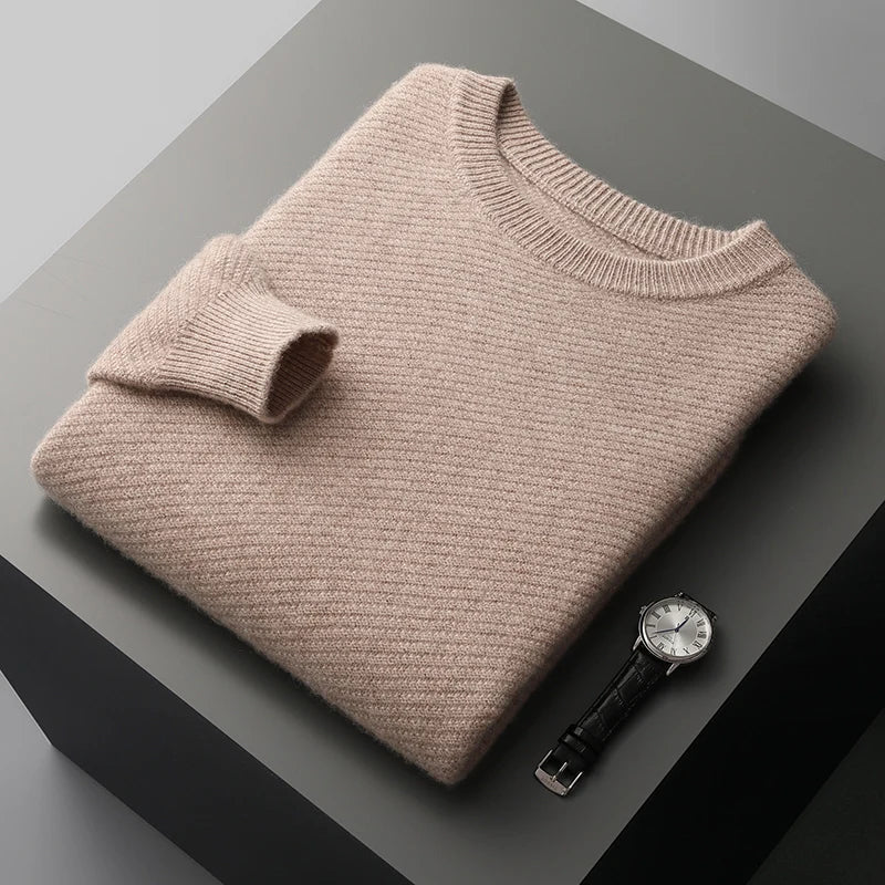Jersey de hombre con cuello redondo y manga larga – RENVAR