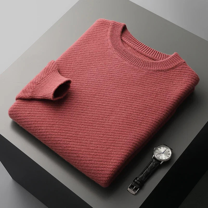 Jersey de hombre con cuello redondo y manga larga – RENVAR