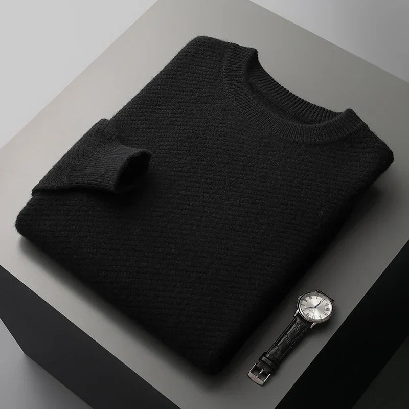 Jersey de hombre con cuello redondo y manga larga – RENVAR