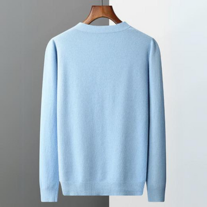 Cárdigan de punto para hombre con cuello en V y botones – MONTARO