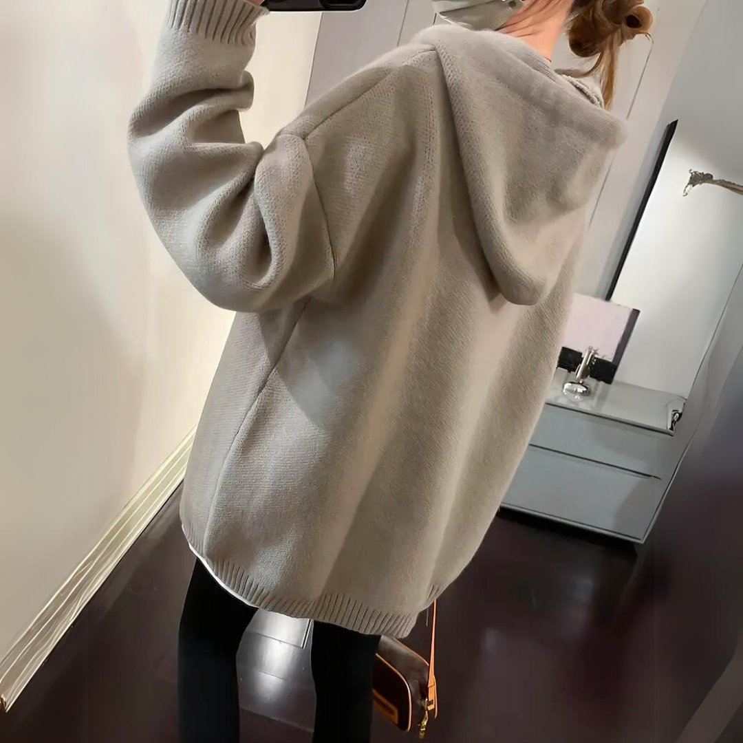 Sudadera oversize elegante con capucha para mujer – VANESSA