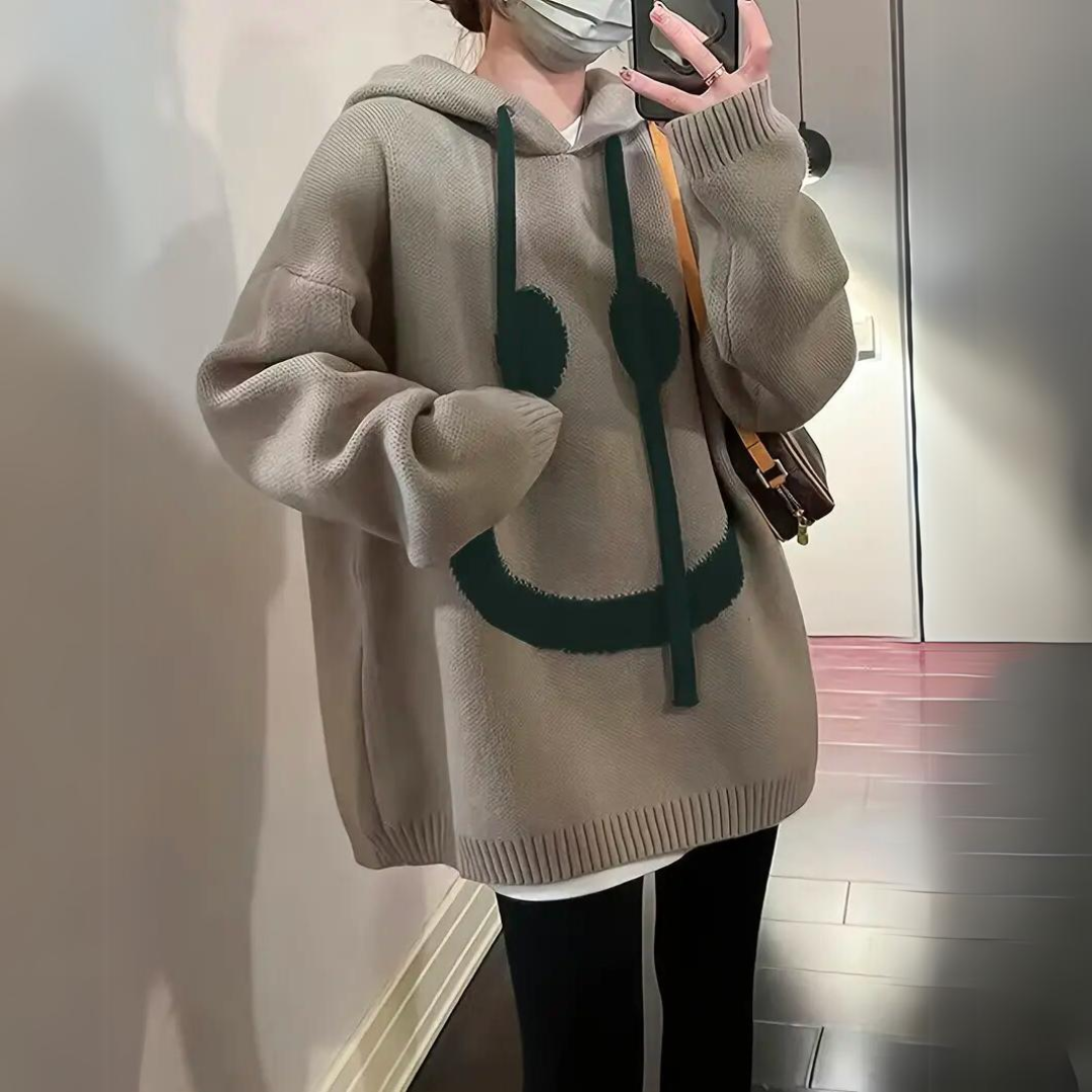 Sudadera oversize elegante con capucha para mujer – VANESSA