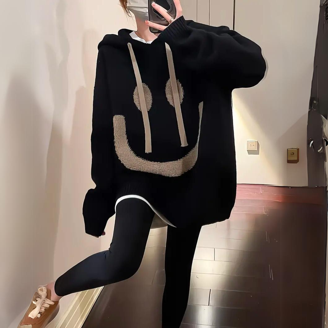 Sudadera oversize elegante con capucha para mujer – VANESSA