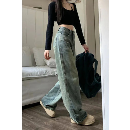 Pantalón de talle alto y pernera ancha para mujer - SAFA