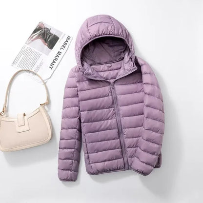 MIA - Abrigo de plumón ultraligero y plegable para mujeres