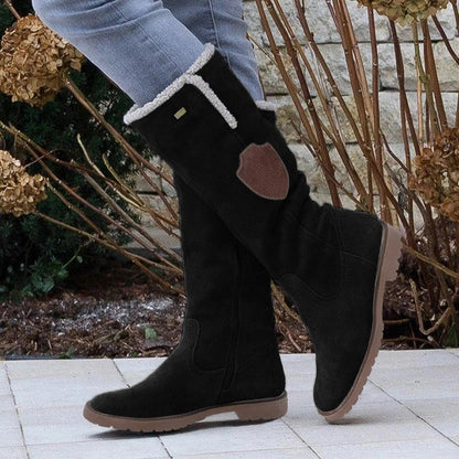 Botas altas de invierno con forro interior cálido para mujer – VELMARA