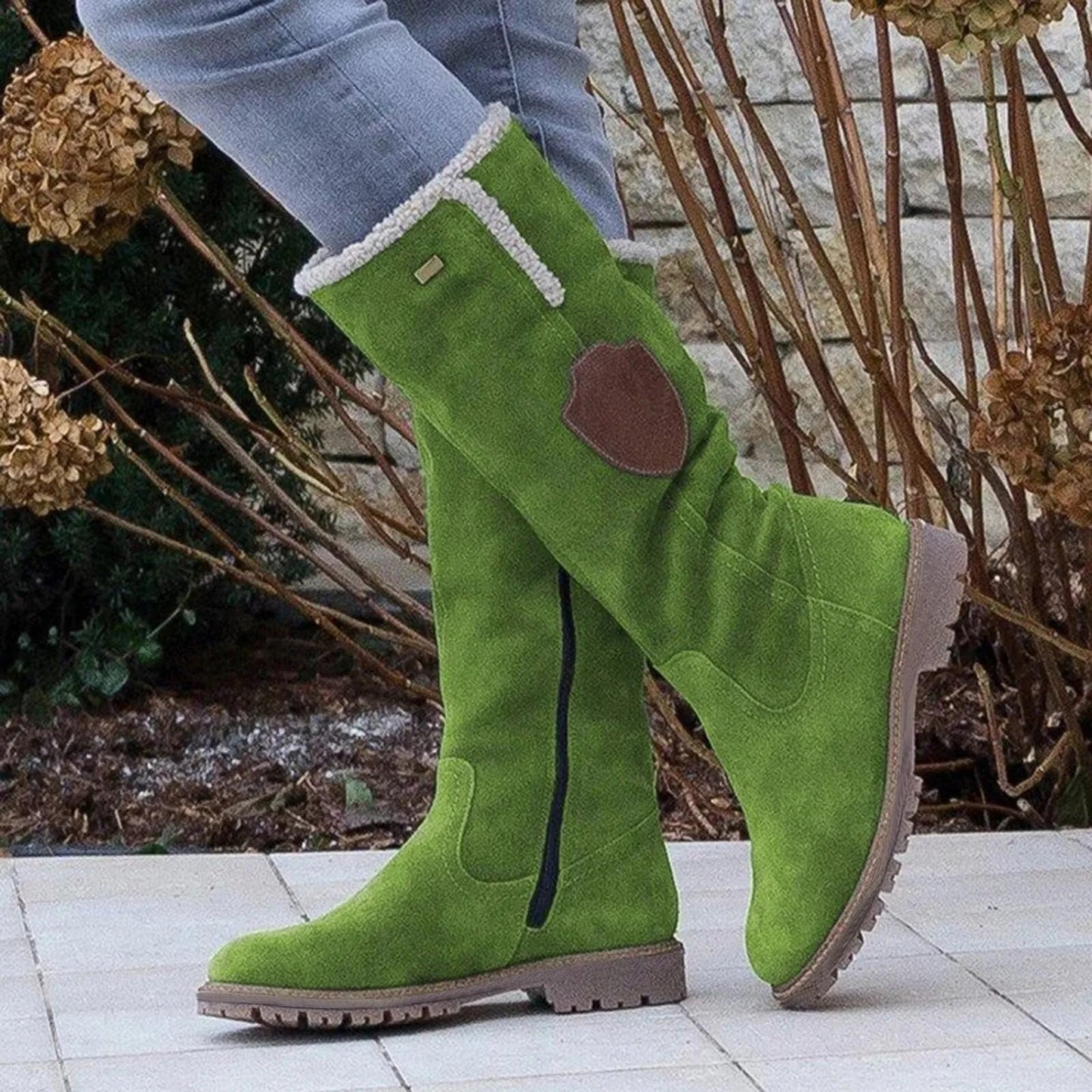 Botas altas de invierno con forro interior cálido para mujer – VELMARA