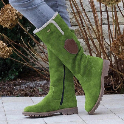 Botas altas de invierno con forro interior cálido para mujer – VELMARA