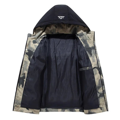 Chaqueta acolchada de invierno para hombre con capucha – JAKEN