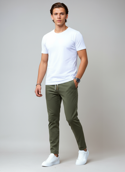 DANTERO – Pantalón chino slim fit para hombre con estilo elegante y versátil