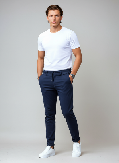 DANTERO – Pantalón chino slim fit para hombre con estilo elegante y versátil