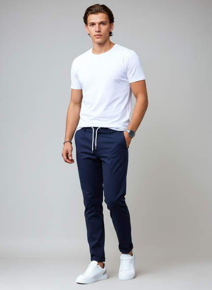 DANTERO – Pantalón chino slim fit para hombre con estilo elegante y versátil