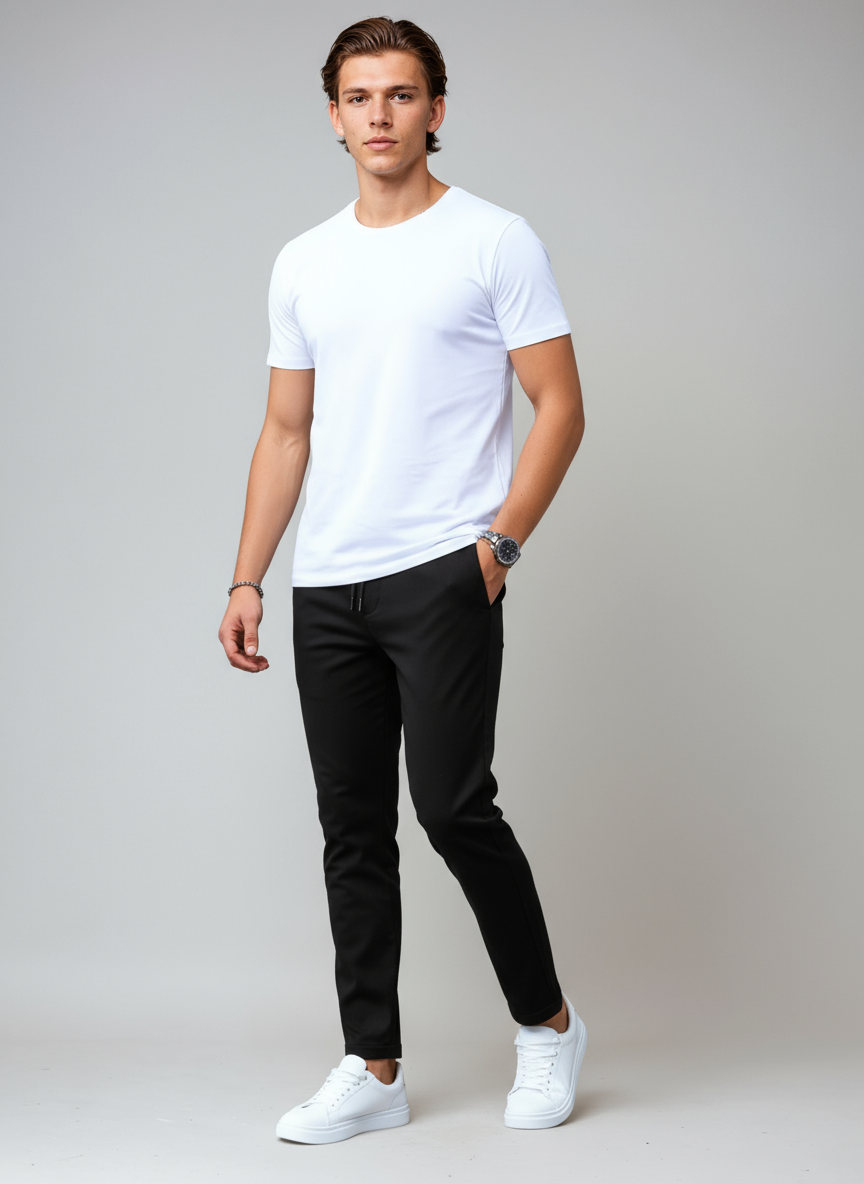 DANTERO – Pantalón chino slim fit para hombre con estilo elegante y versátil