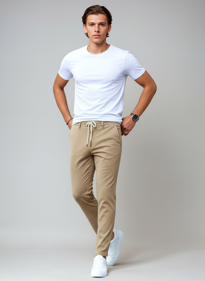 DANTERO – Pantalón chino slim fit para hombre con estilo elegante y versátil