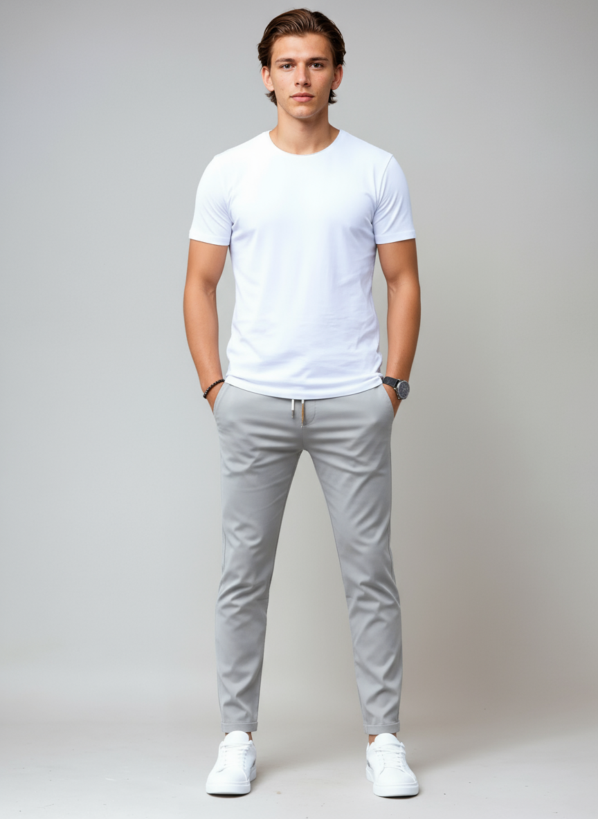 DANTERO – Pantalón chino slim fit para hombre con estilo elegante y versátil