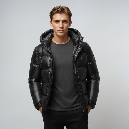ORLANDO – Abrigo de invierno para hombre con forro cálido y capucha