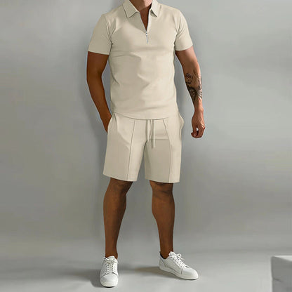 Conjunto veraniego para hombre con polo y pantalón corto – JAYDEN CoolSet