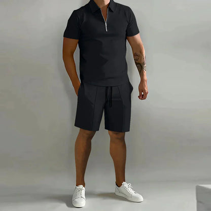 Conjunto veraniego para hombre con polo y pantalón corto – JAYDEN CoolSet