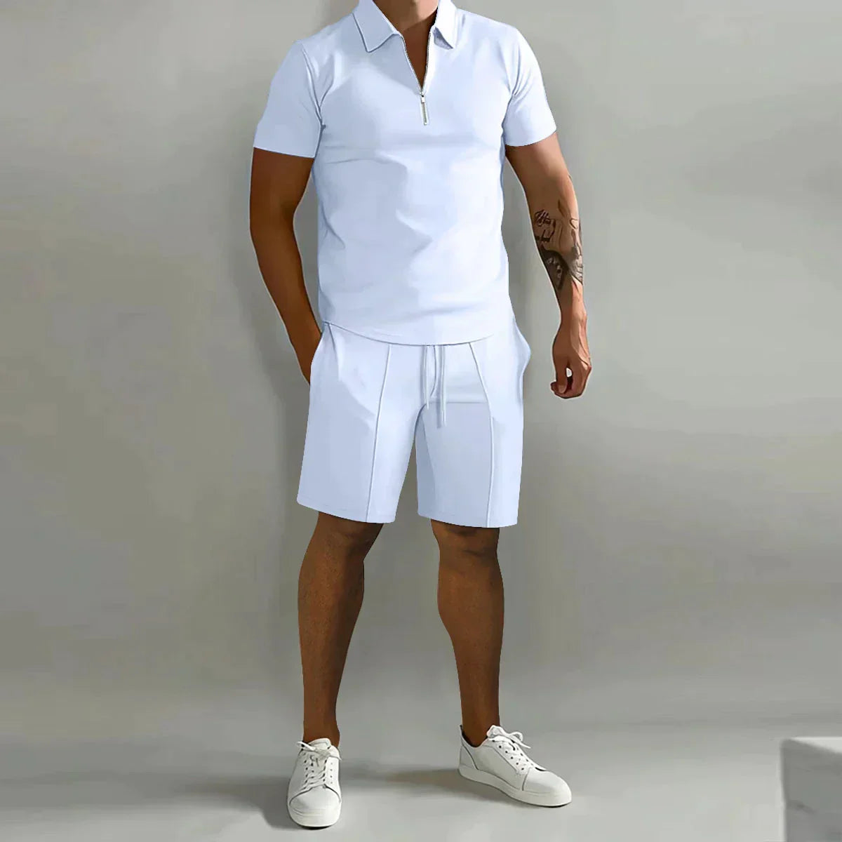 Conjunto veraniego para hombre con polo y pantalón corto – JAYDEN CoolSet