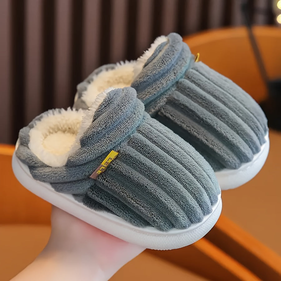 EMMA - Zapatillas de casa de felpa suave y acogedora para niños y niñas