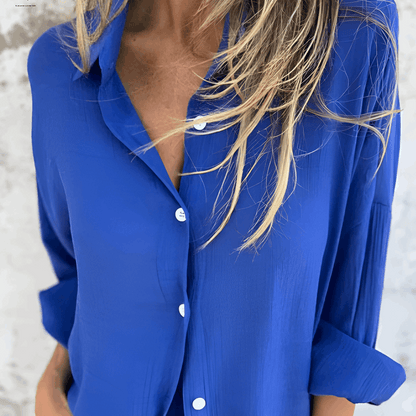 Conjunto veraniego de dos piezas con blusa y shorts cómodos – LONYA