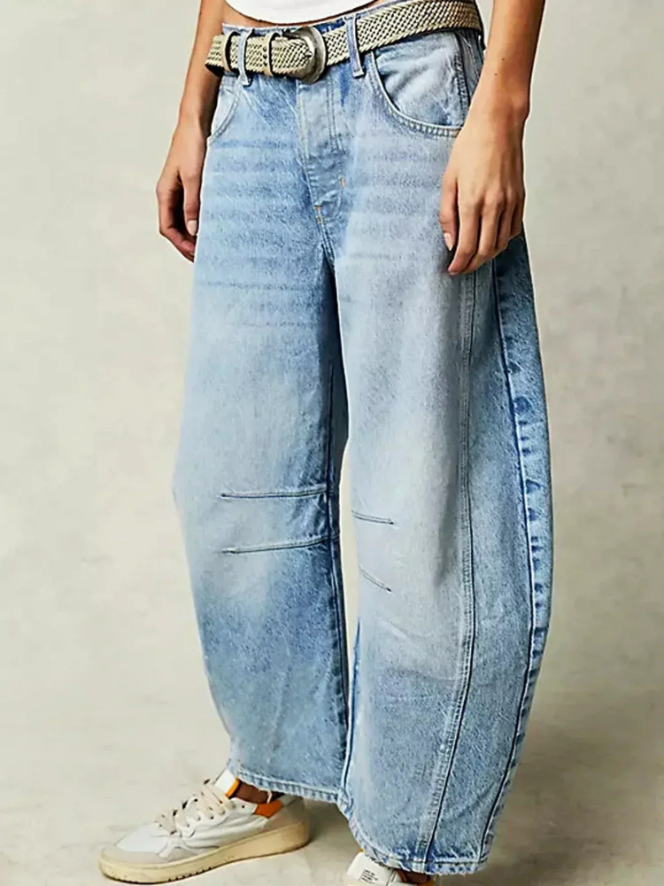 Jeans baggy modernos para mujer con corte relajado – LIV JEANS