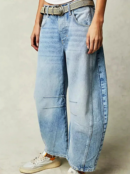 Jeans baggy modernos para mujer con corte relajado – LIV JEANS