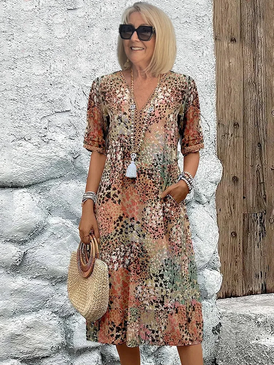 Vestido de jardín ligero y elegante para mujer, frescor y estilo natural – Fleur