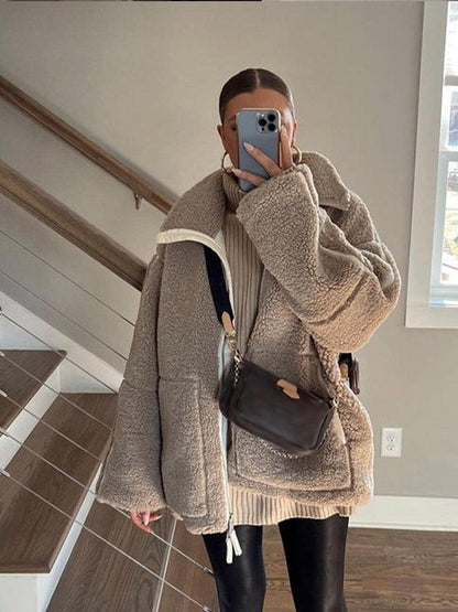 RIANNE - Chaqueta de invierno de felpa para mujeres