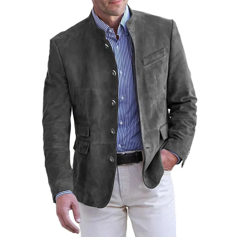 Chaqueta clásica de hombre con cierre de botones – MAGNUS