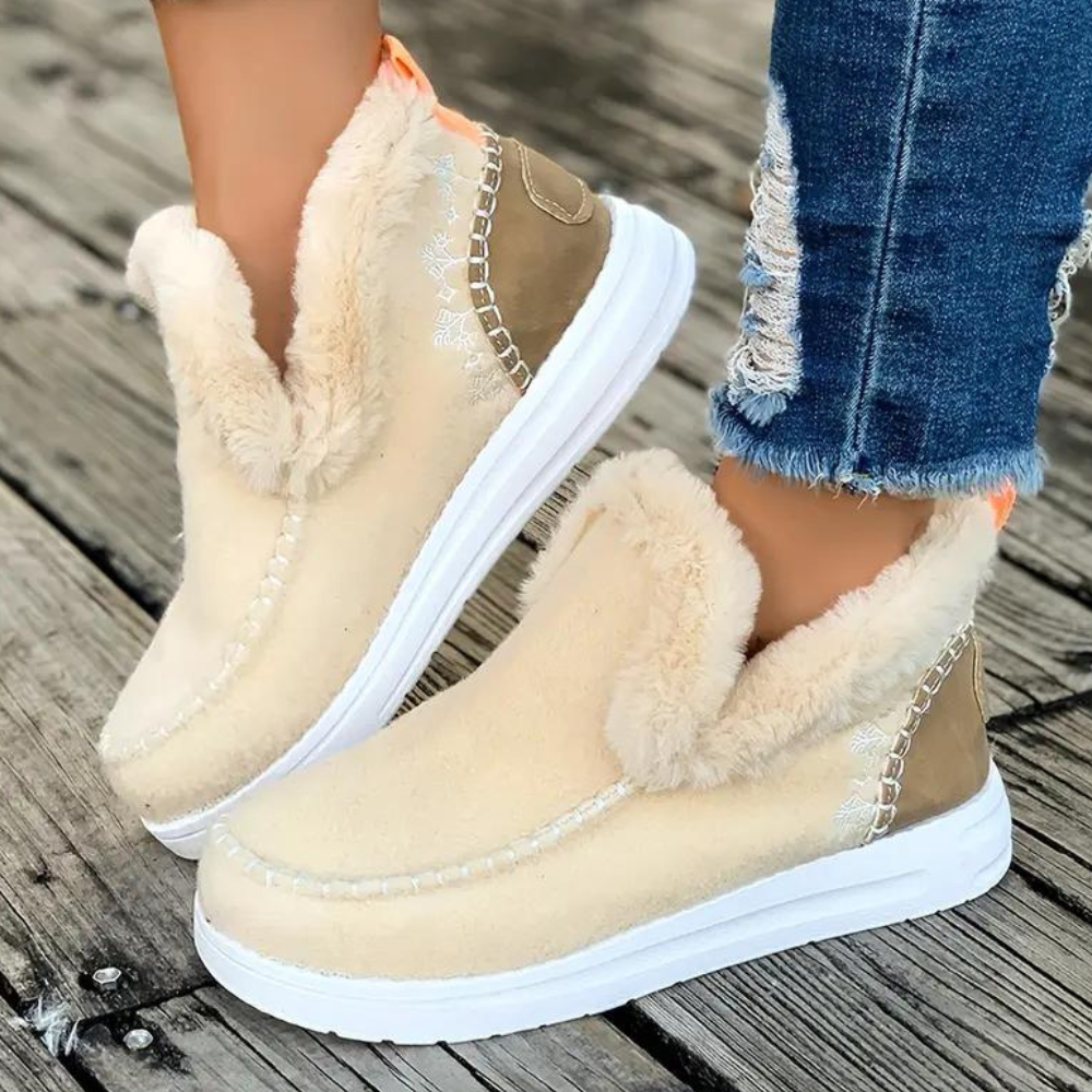 LUNA - Zapatos de invierno sin cordones para mujer