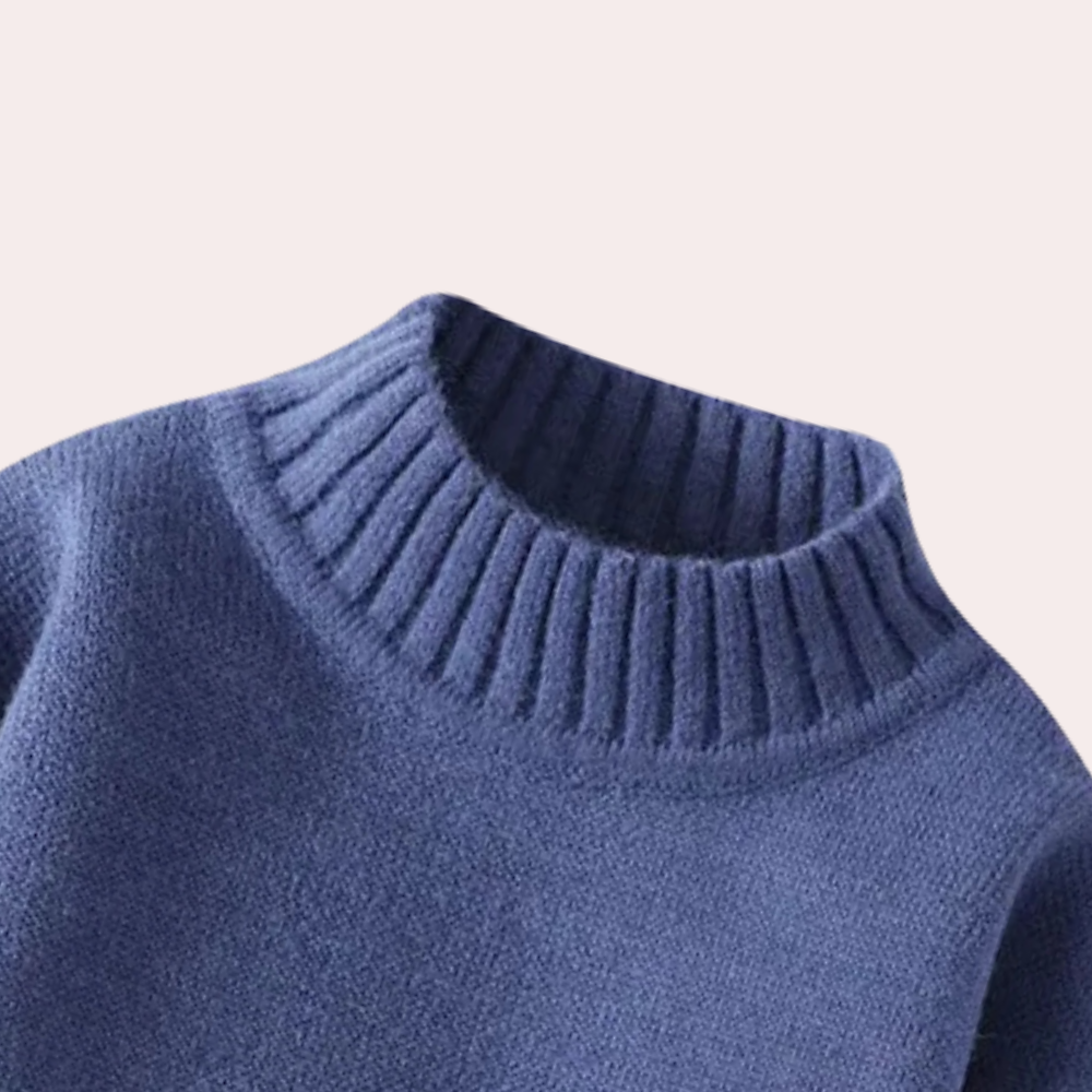 LEÓN - Jersey de cuello alto para hombre con forro polar