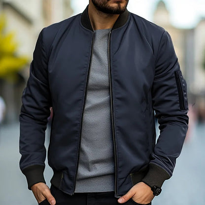 Chaqueta bomber de cuero para hombre - HAYES