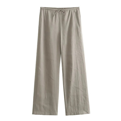 Conjunto elegante de blazer oversize y pantalón con cinturón – VALÉRIA