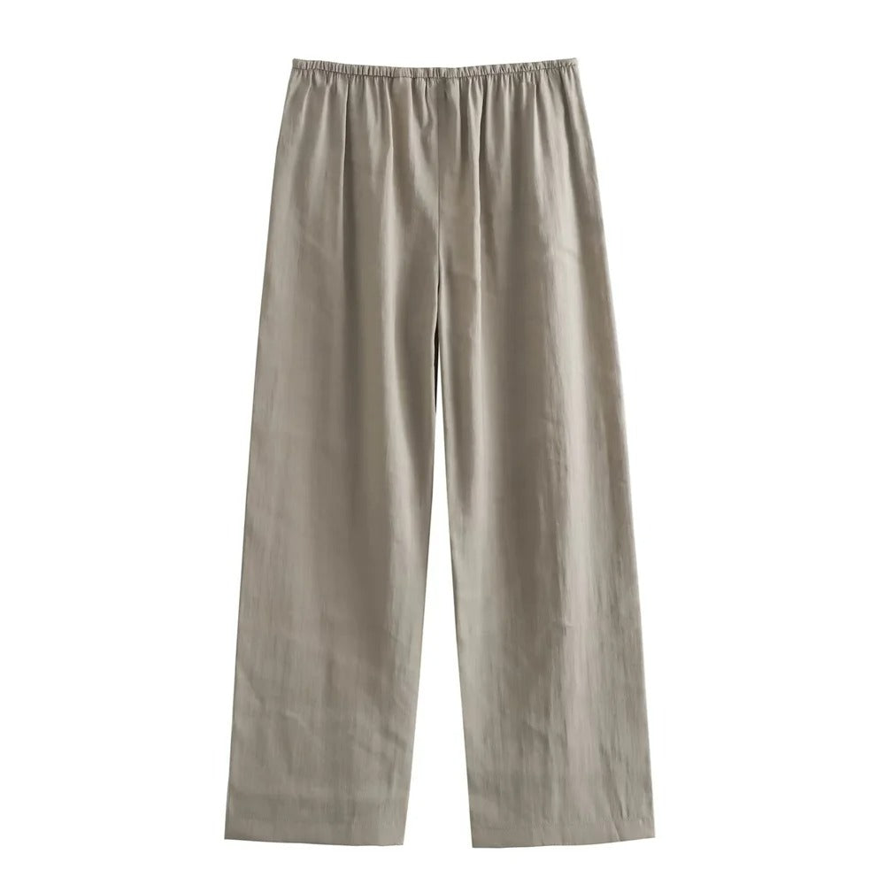 Conjunto elegante de blazer oversize y pantalón con cinturón – VALÉRIA