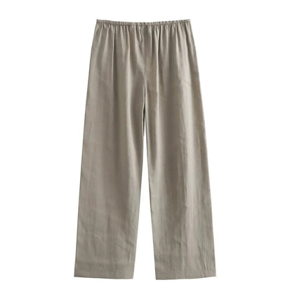 Conjunto elegante de blazer oversize y pantalón con cinturón – VALÉRIA