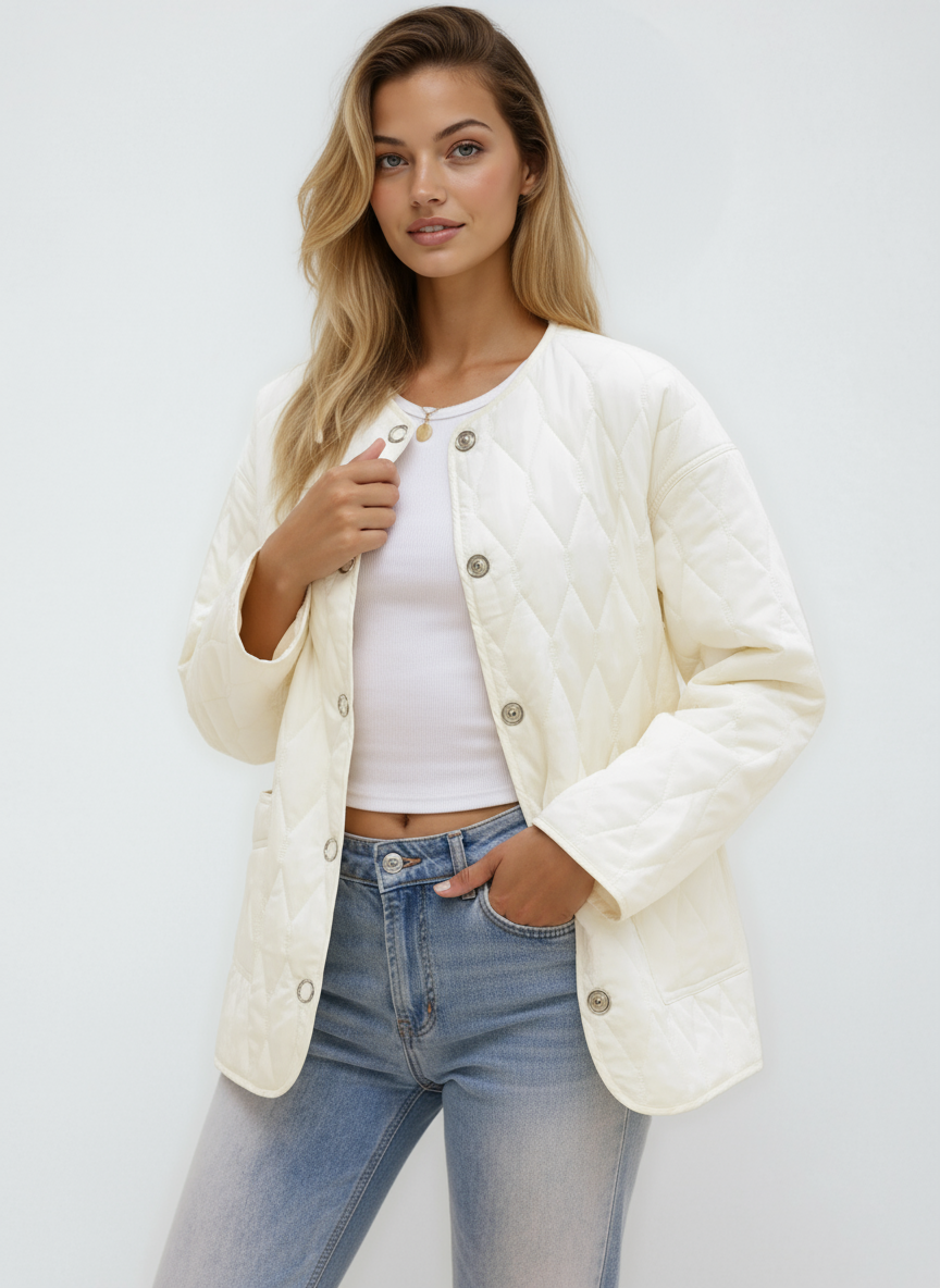 ELYA – Chaqueta acolchada ligera de entretiempo para mujer