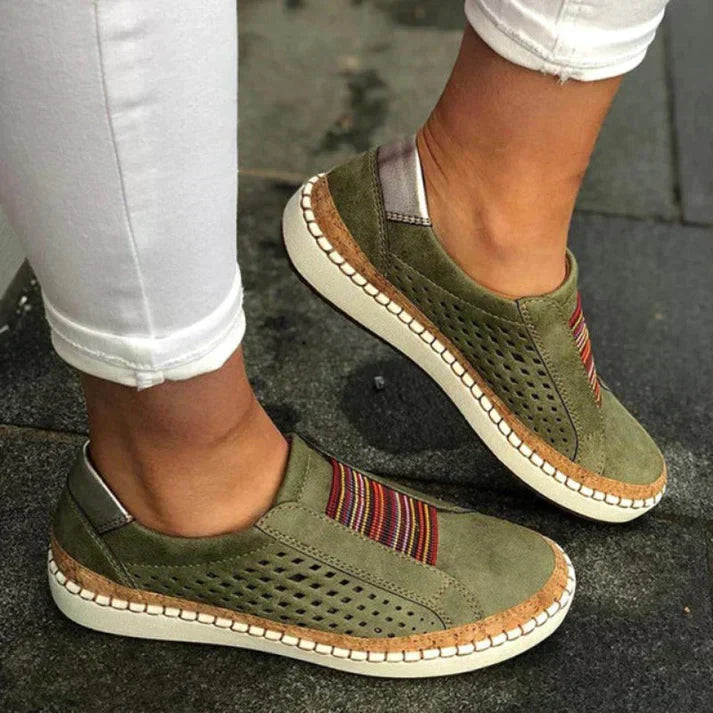 Zapatos ortopédicos cómodos sin cordones para mujer – VITALIA