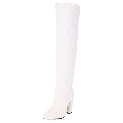 LUCREZIA – Botas altas para mujer con patrón texturizado